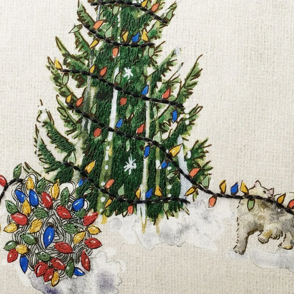 Pottery Barn National Lampoons Christmas Vacation Lumbar Pillow Cover BNWT - Picture 2 of 2